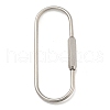 Non-Tarnish 304 Stainless Steel Screw Carabiner Lock Charms STAS-C092-05A-P-1