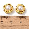 Rack Plating Hollow Brass Cubic Zirconia Beads KK-K381-16B-MG-3