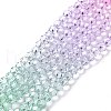 Transparent Glass Beads Strands X-GLAA-E036-07D-2