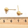 304 Stainless Steel Ball Post Stud Earring Findings STAS-Z035-01G01-B-3