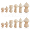 Gorgecraft 30Pcs 6 Styles Unfinished Wood Display Decorations WOOD-GF0001-88-1