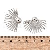 304 Stainless Steel Stud Earrings EJEW-Z098-07P-5