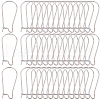 SOFPLATE 120Pcs 304 Stainless Steel Hoop Earrings Findings Kidney Ear Wires STAS-SP0001-32B-P-1