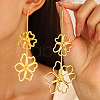Alloy Dangle Stud Earrings WG18C50-06-1