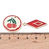 Alloy Enamel Pendants ENAM-MSMC001-13F-5