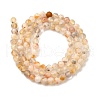 Natural Yellow Quartz Beads Strands G-G155-B03-01-A-3