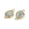 Natural Mixed Gemstone Faceted Connector Charms G-L514-048P-3