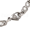 201 Stainless Steel Twist Link Chain Bracelets BJEW-B078-124GP-3