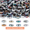 Olycraft 240Pcs 8 Colors Electroplated Natural Lava Rock Beads G-OC0002-03-3