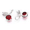 Brass Micro Pave Cubic Zirconia Pendants KK-T074-72P-02-2