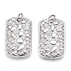 Brass Micro Pave Cubic Zirconia Pendants KK-N254-242P-1