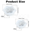 DIY Crystal Dropping Glue Aromatherapy Gypsum Candle Flower Mold Size Lotus Ornament Decoration Silicone Mold ST-CJ0021-04-2
