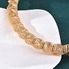 14mm Twist Iron Chain Necklaces NJEW-G163-02KCG-3