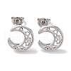 Rack Plated Brass Studs Earring EJEW-Z043-02P-1