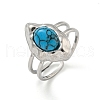 304 Stainless Steel Open Cuff Rings STAS-Z060-02P-2