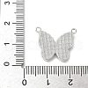 Brass Pave Natural White Shell Pendants KK-S522-19P-3