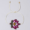 Exquisite Handmade Beaded Lotus Bracelet with Chinese Style Design EK5848-2-1