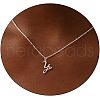 Fashionable Brass Letter Heart Pendant Necklaces for Women FS-WGD0E1D-51-1