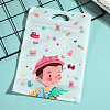 50Pcs Transparent Plastic Printed Cookies Zip Lock Bags PW-WG09E1A-05-1