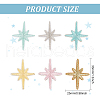 36Pcs 6 Colors Computerized Embroidery Cloth Self-adhesive/Sew on Patches PATC-FG0001-23-2