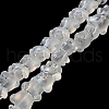 Electroplate Glass Beads Strands EGLA-Q127-A02-01K-1