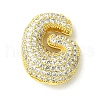 Rack Plating Brass Cubic Zirconia Pendants KK-S378-02G-G-1
