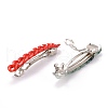 Opaque Acrylic Twist Chains Hair Barrettes PHAR-JH00076-3