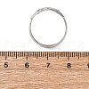 304 Stainless Steel Adjustable Open Cuff Statement Rings RJEW-C083-19P-03-5