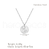 Stainless Steel Yin-yang Cat Paw Print Pendant Necklaces for Women's Daily Wear CT7877-2