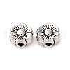 Tibetan Style Alloy Flower Beads TIBEB-M020-09AS-LF-1-1