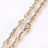 304 Stainless Steel Mariner Link Chain Necklaces X-NJEW-P226-04G-2