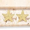 Brass Stud Earrings for Women EJEW-U036-01G-02-3