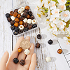 SUNNYCLUE 200Pcs 4 Colors Natural Wooden Beads WOOD-SC0001-74-3