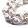 Natural Nucleated Pear Beads Strands PEAR-B004-15J-04A-3