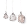 Non-Tarnish Stainless Steel Braided Chain Macrame Pouch Empty Stone Holder Dowsing Pendulums PALLOY-JF02738-2