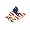 Independence Day Alloy Enamel Pendants ENAM-V001-04B-G-2