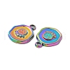 Ion Plating(IP) 304 Stainless Steel Pendants STAS-B032-34MC-3