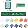  480Pcs 12 Colors 2-Hole Glass Seed Beads SEED-NB0001-34-5