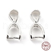 925 Sterling Silver Ice Pick Pinch Bails STER-Z001-121S-02-5