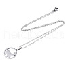 Non-Tarnish 201 Stainless Steel Pendants Necklaces NJEW-S105-JN666-45-1-2