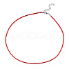 Braided Waxed Cotton Cord Necklace Making MAK-YWC0001-01P-M1-4