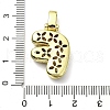 Brass Micro Pave Clear Cubic Zirconia Pendants KK-M279-01G-F-3