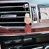 6Pcs 6 Colors Star Wood & Lava Rock Felt Car Air Vent Clips HJEW-DR00042-7