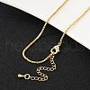 Brass Box Chain Necklaces X-NJEW-K123-11G-3