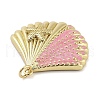 Rack Plating Brass Enamel Pendants KK-Z064-01G-01-2