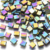 Electroplate Glass Seed Beads SEED-S023-44C-01-1