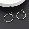 Brass Stud Earrings EJEW-L245-001P-2