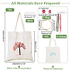 DIY Canvas Shoulder Bag Embroidery Starter Kit DIY-WH0297-14-2