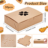 Disposable Kraft Paper Food Box CON-WH0084-36A-2