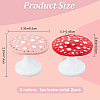 CRASPIRE 2Pcs 2 Colors Resin Earring Display Stands EDIS-CP0001-01-2